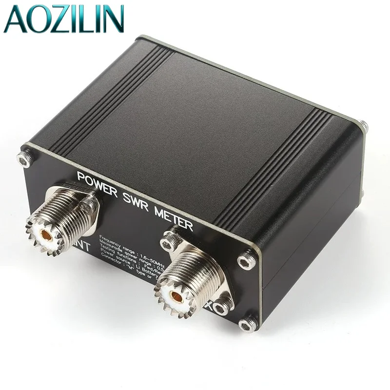 AOZILIN 150W Digital SWR Power Meter HF Short Wave 1.6-50MHz Standing Wave Meter