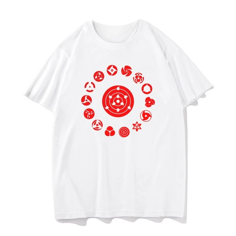 

Uchiba Одежда вокруг новых футболок с короткими рукавами, мужские и женские нижние рубашки с героями мультфильмов, повседневные с короткими рукавами