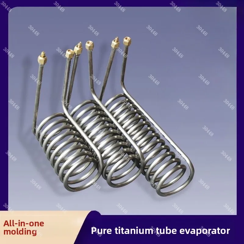 

Titanium Tube Evaporator Heat Exchanger for Refrigerated Seafood Tank Fish Tank Pure Titanium Air Energy