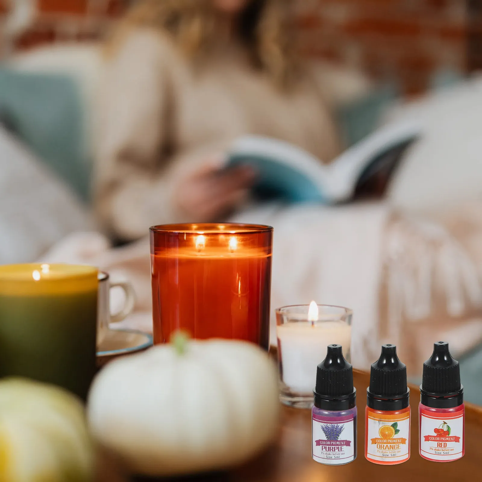 

Набор жидких красителей премиум-класса для ароматических свечей, мыла, эпоксидной смолы, диффузных пигментов и рукоделия DIY