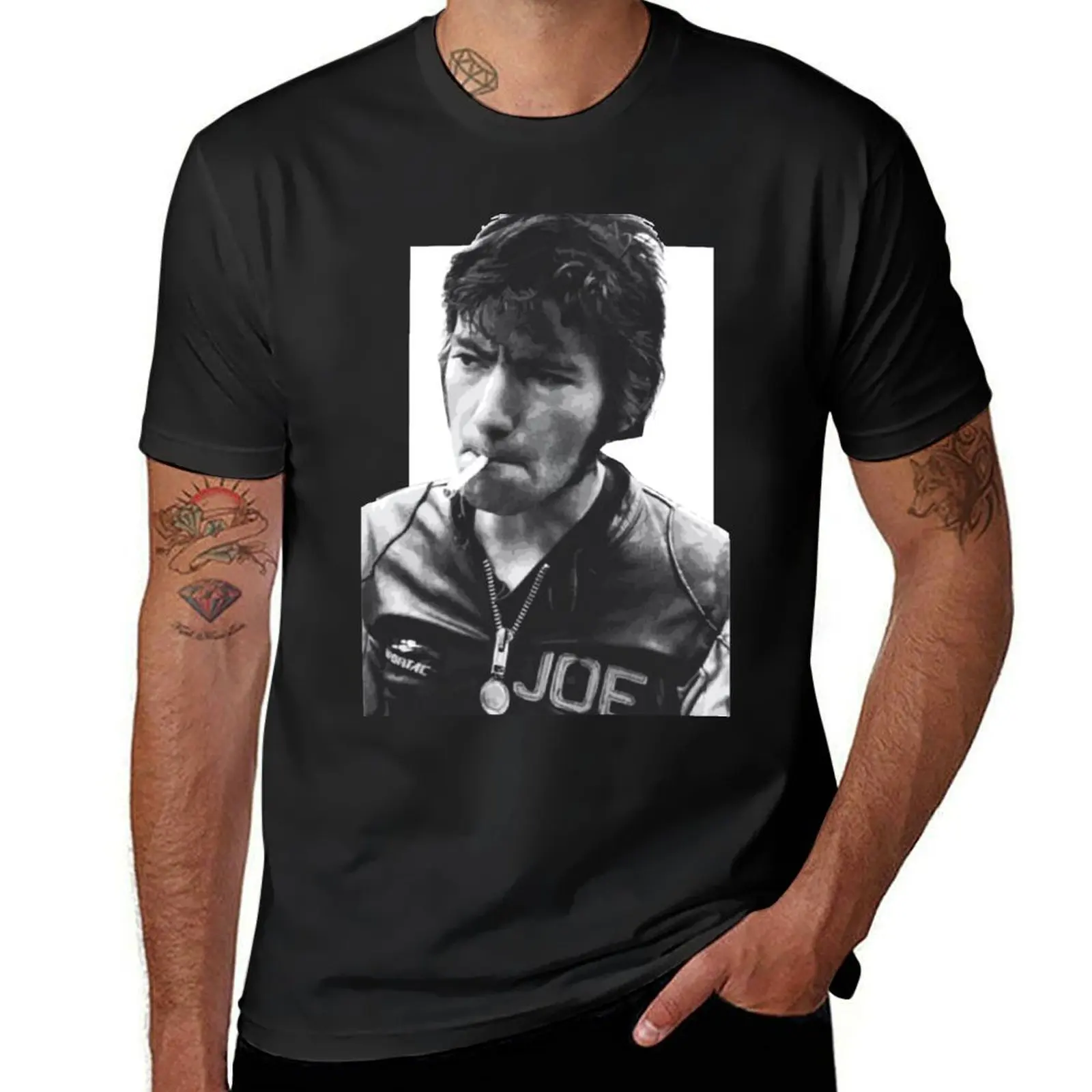 Joey Dunlop - TT Tourist Trophy T-Shirt vintage clothes quick drying quick-drying summer clothes mens champion t shirts