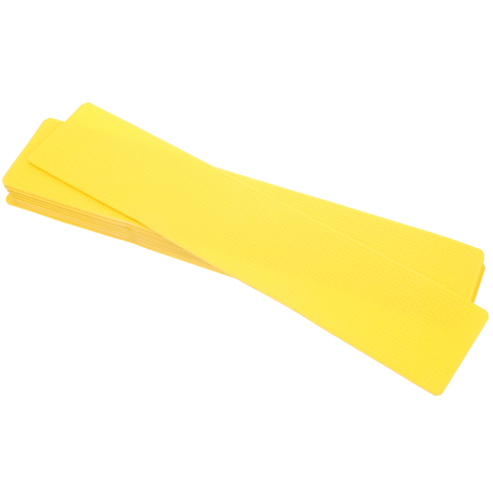 

10pcs Yellow Landmark Mats Markers Court Lines Portable Tennis Discs PVC Training Supplies Basketball Football Hockey