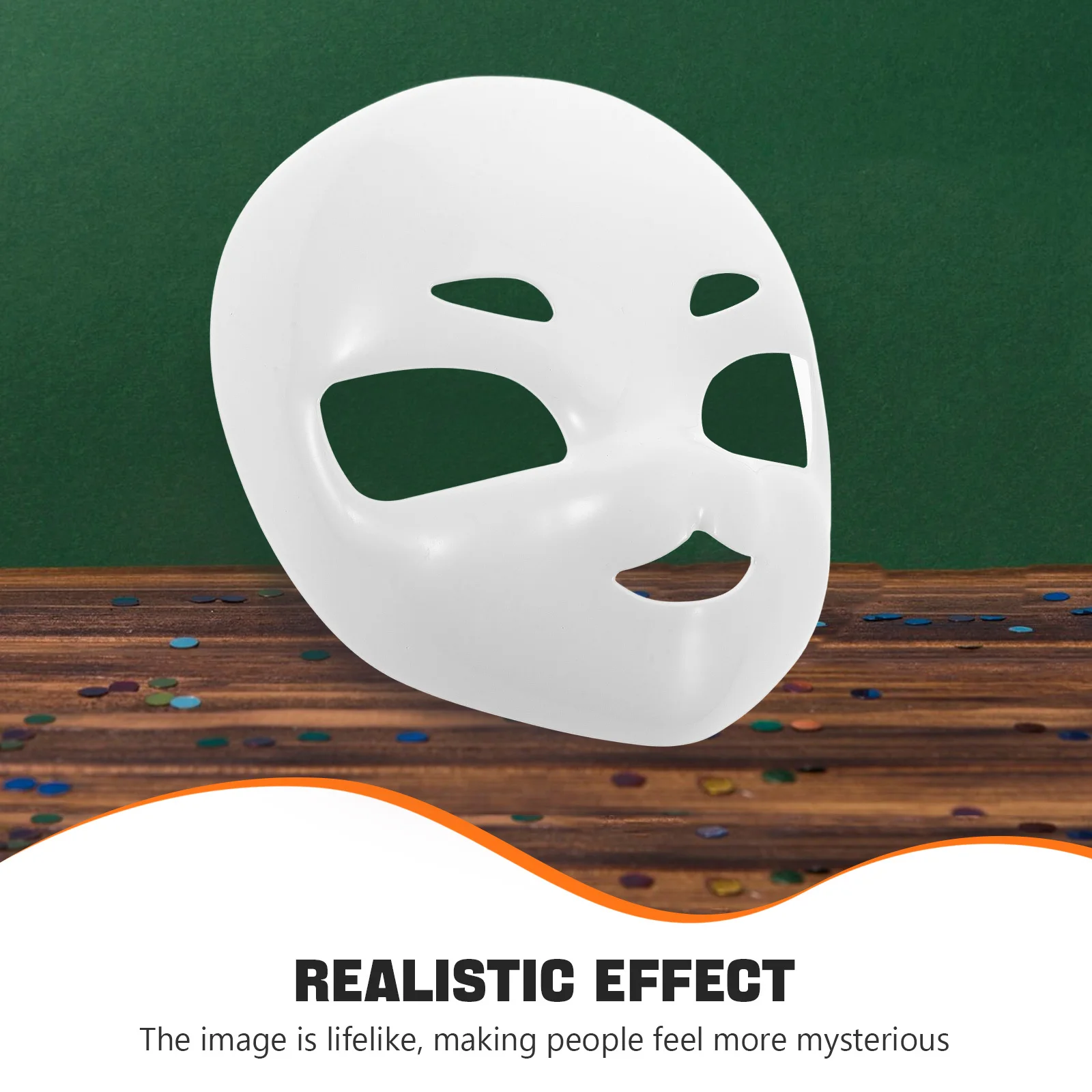 قناع جمجمة أبيض كامل الوجه من البلاستيك الفارغ لحفلة الهالوين التنكرية قناع الوجه أقنعة زخرفية أقنعة زي