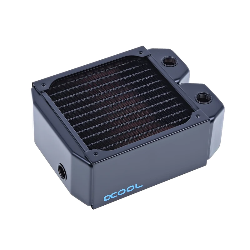 Alphacool NexXxoS UT60 전체 구리 120mm 두꺼운 라디에이터, 컴퓨터 수냉 루프 빌드 열교환기, 157x124x60mm, G1/4 인치