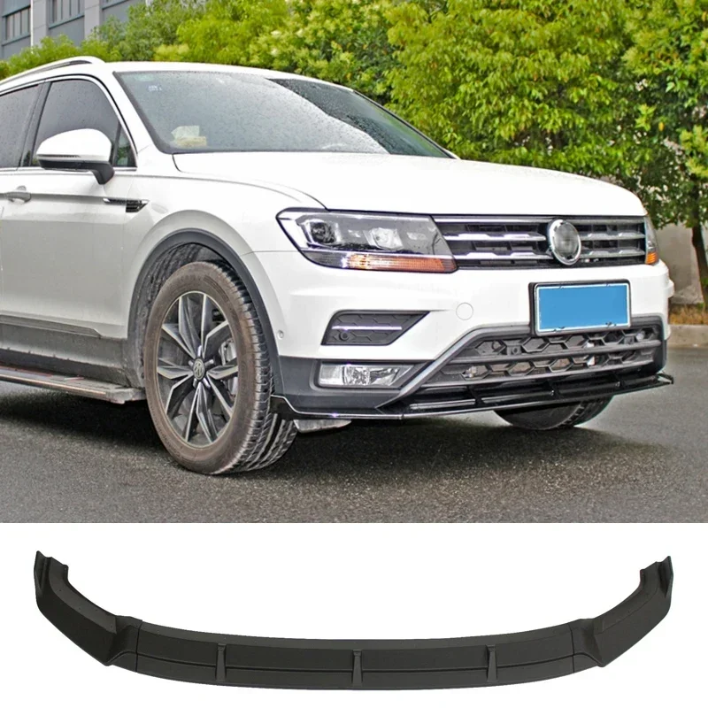 Rozdzielacz przedniego zderzaka do Volkswagen Tiguan 17-20 Dyfuzor warg Spoiler Spódnica Zestaw karoserii Listwa ozdobna Łopata