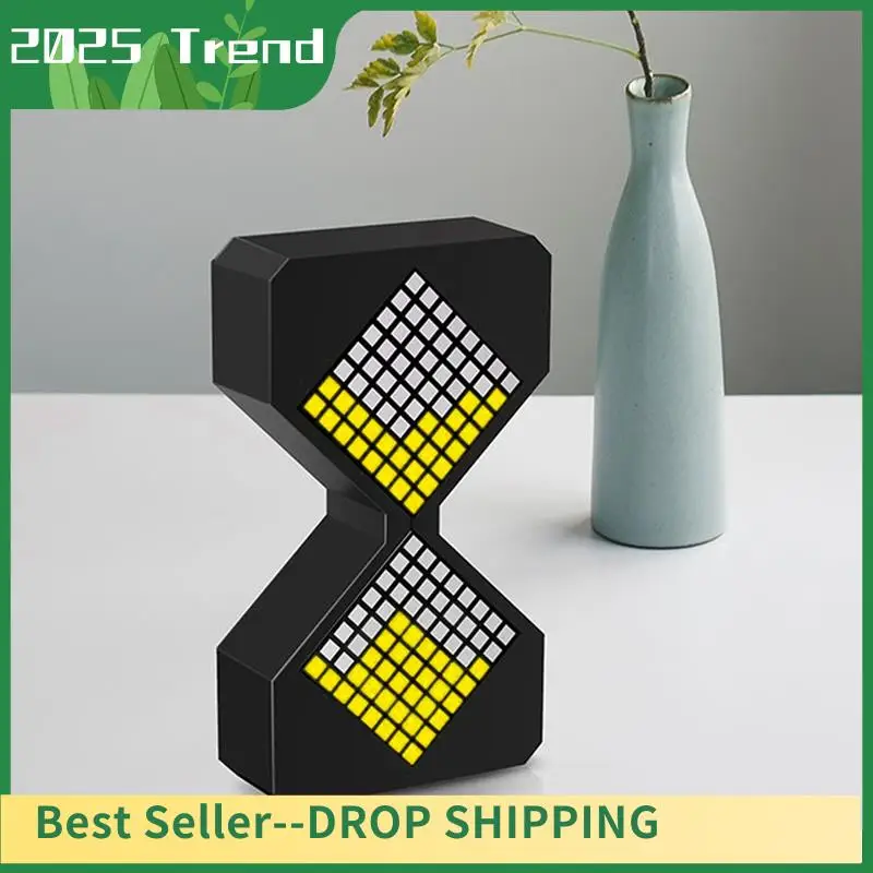 

AD33 HOT Dynamic Cube LED Digital Hourglass Night Light With Gravity Timer - Perfect For Sleep Enhancement