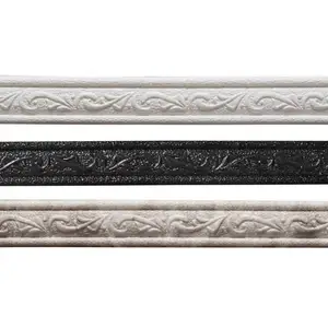 Selbstklebende Gesangsleitungen dekorative Linien, 3D-Schaumwand-Wandkantenaufkleber, flexible Formteile Garnison 10 Hauptverkaufsrahmen Techos - №5