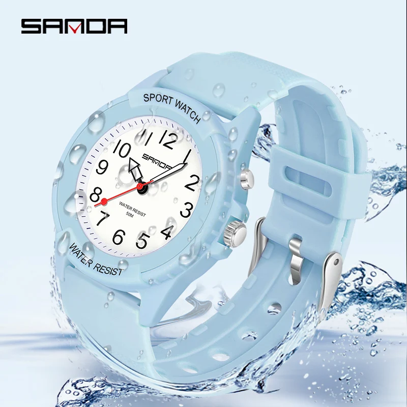 Fashion Light Blue Women Watches Quartz Ladies Watch Waterproof 50M Luminous Display Casual Girls Watch for Woman montre femme