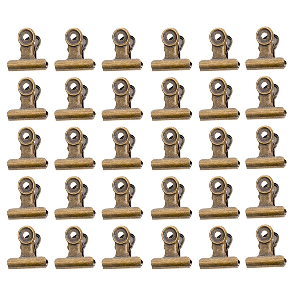 

40Pcs Metal Round Tail Clips for Desktop Style Price Tag Display Office School Use Mixed Color File Clips Binder Clip