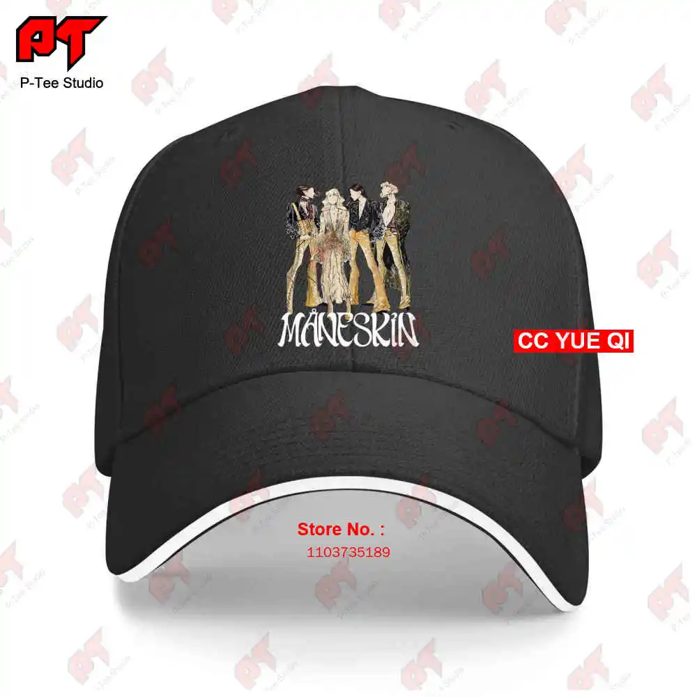 Maneskin Italian Alternative Rock Band Baseball Caps Truck Cap 9ZWE