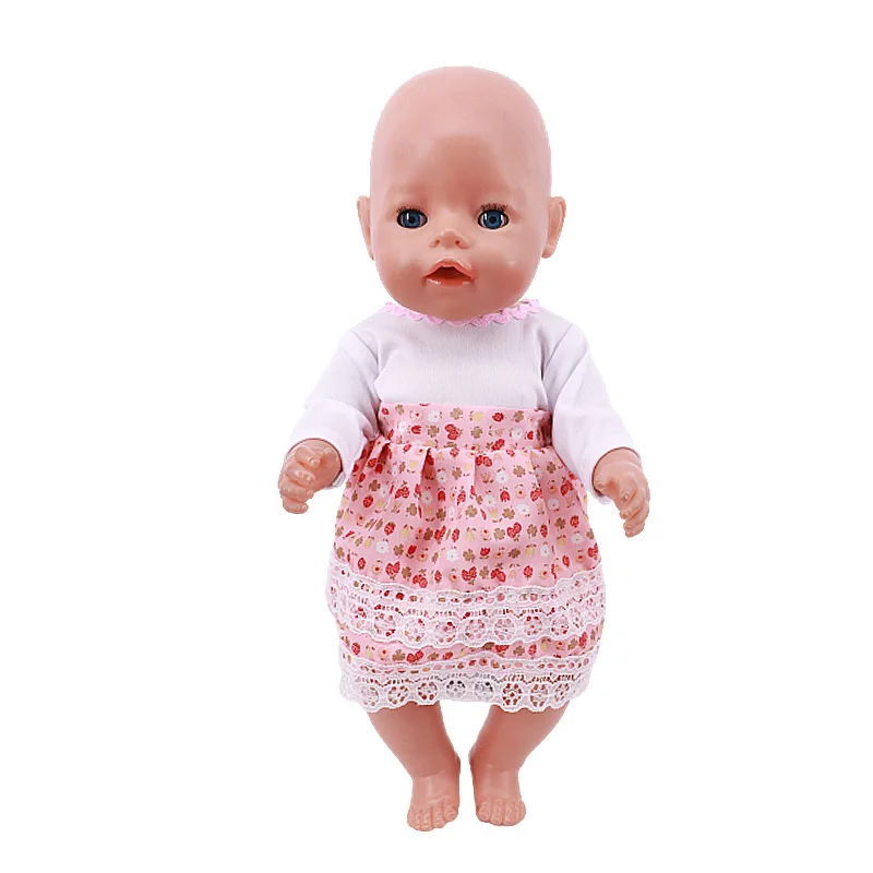 Doll Clothes For 43cm Reborn Baby Dolls, 18-Inch American Doll, First-Generation Baby Clothing Accessories Girl\'s Toys Gift