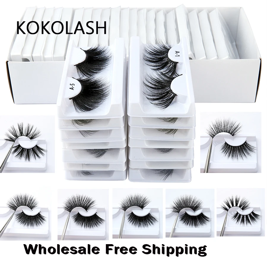 10/30Pairs 3D Mink Lashes Natural Eyelashes Dramatic False Eyelashes Faux Cils Makeup Wholesale Fake Eyelash Extension maquiagem