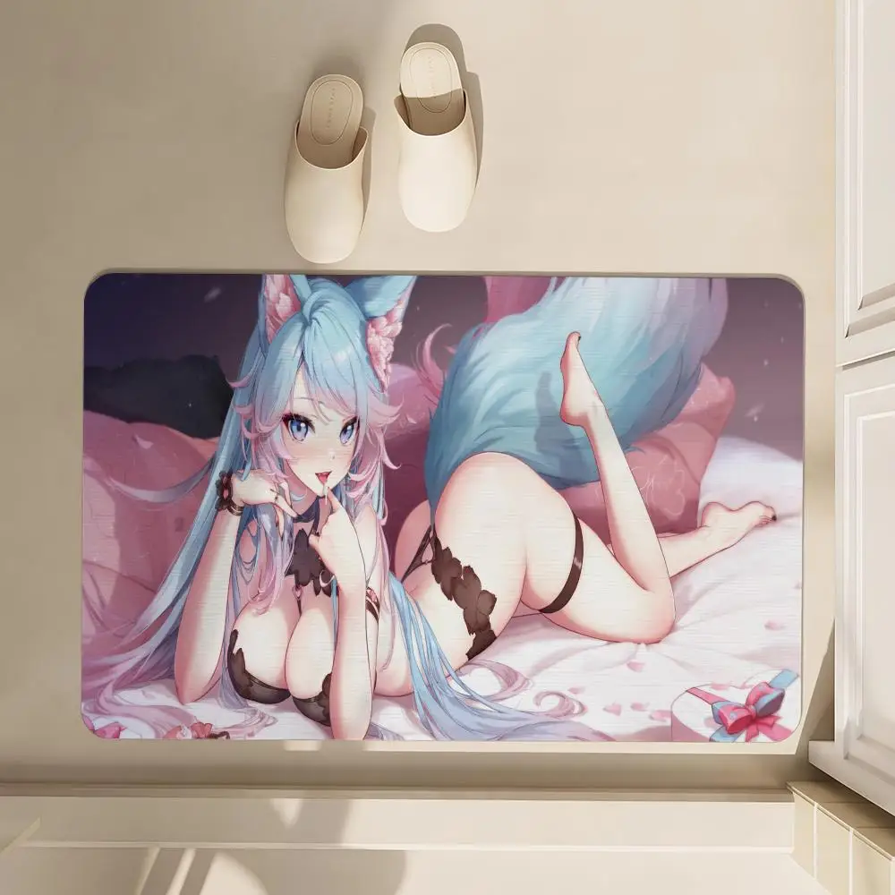

Sexy Kawaii S Silvervale Floor Mat Soft Diatom Bathroom Absorbent Floor Mat, Toilet Of The Bathroom, Household Floor Mat, Door M