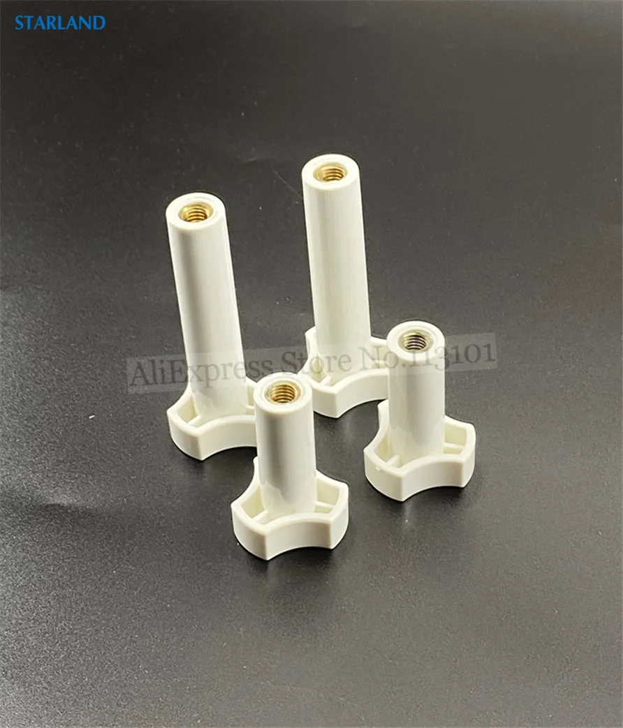 قطع غيار المسمار المكسرات اللون الأبيض لآلة الآيس كريم لينة ، 2 قصيرة و 2 مسامير الربط طويلة ، M8 استبدال نوع ، 4 في 1