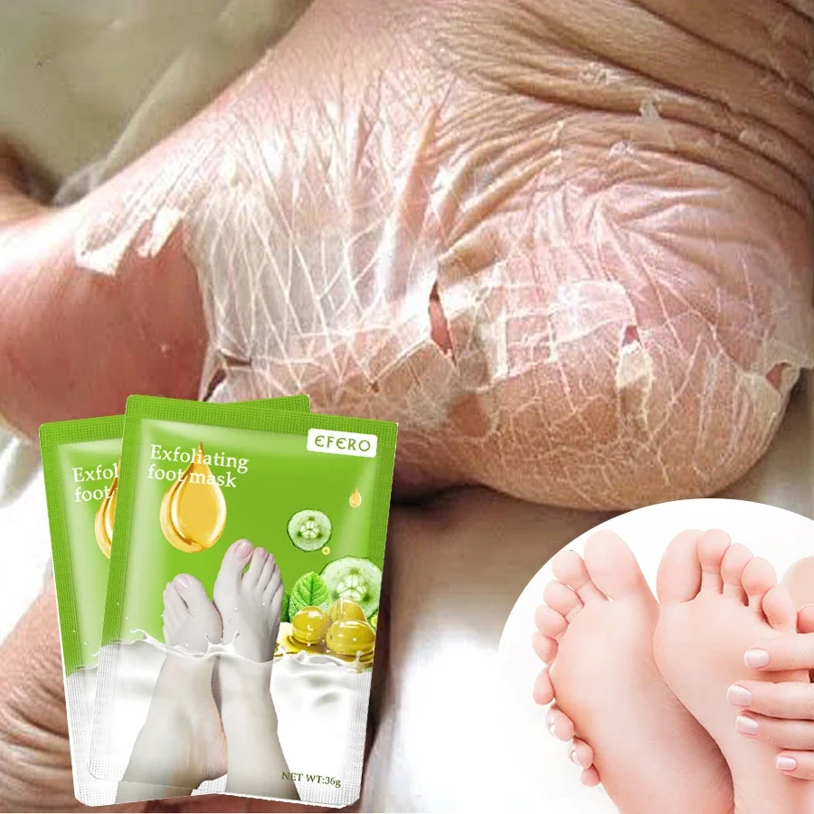 Exfoliating Foot Mask Foot SPA Pedicure Socks Removing Dead Skin Whitening Heels Feet Peeling Anti Cracked Foot Skin Care