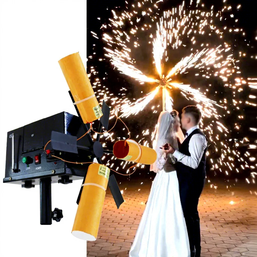 

Electronic Firing System Wireless Remote Ignition Trigger Indoor Stage Special Effect Controller for Event Celebration Decor
