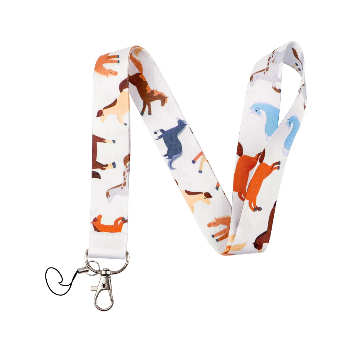 Cartoon Horse Pony Lanyards for Key Art Paintings Neck Strap For Card Badge Gym Keyring Accessories Gift Decorations Cute Things
