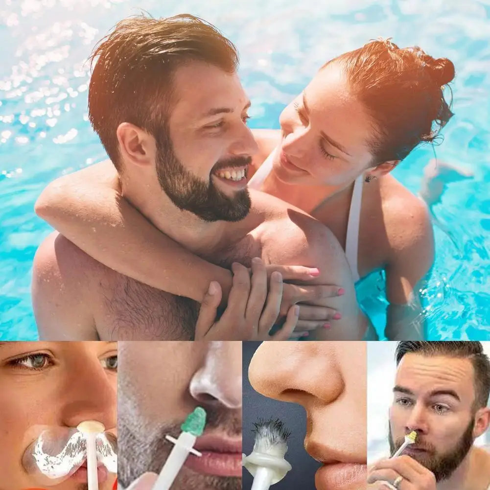 กําจัดขนจมูกชุดขี้ผึ้งจมูกผมขี้ผึ้งกําจัดเครื่องสําอางRemoverเครื่องมือแว็กซ์จมูกผมTrimmerจมูกจมูกผู้ชายQ8i4