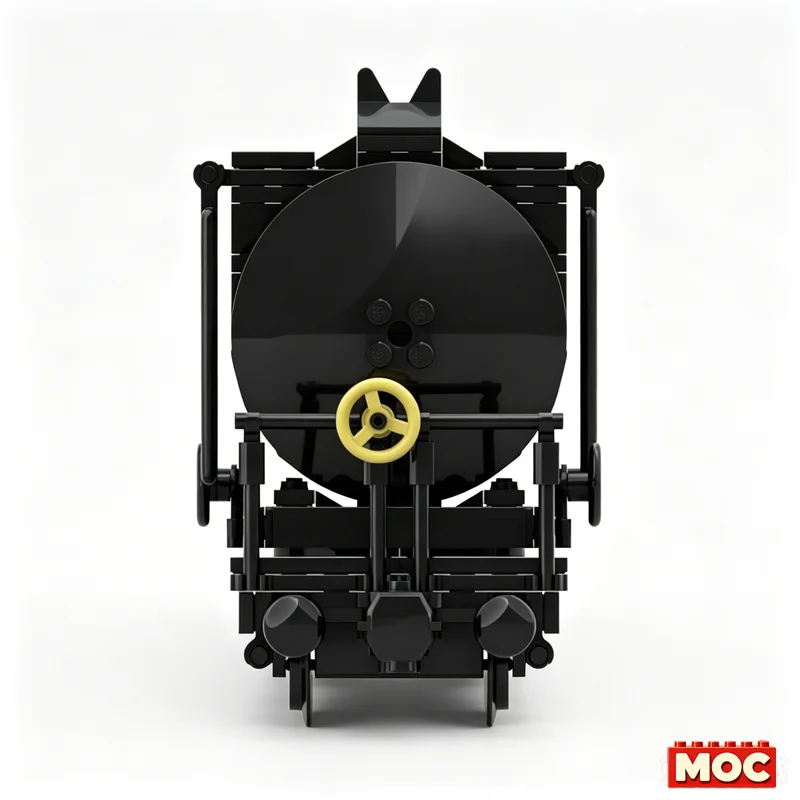 422PCS MOC Black Railway Tank Car Building Blocks Modify Heavy Vehicle Educational DIY Assembly Toy Gift Collection And Display