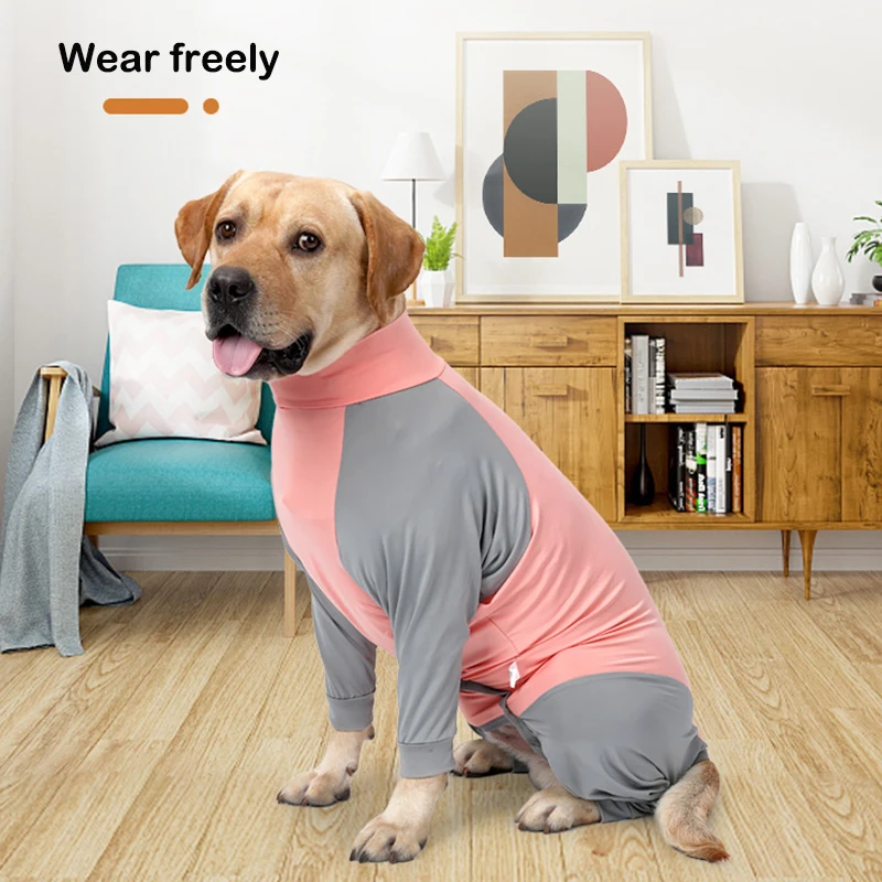 Dog Clothes Puppy Anti Hair Loss Postoperative Gift Surgery Recovery Pajamas 4 Legs Medium Big Pet Onesie Jumpsuit