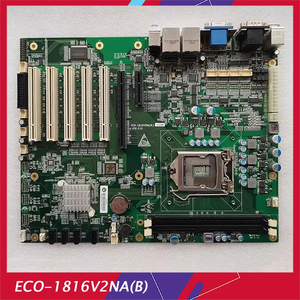 Original Industrial Motherboard VER:C10 C00 C10 5*PCI 1155 ECO-1816V2NA(B)-6COM ECO-1816V2NA(B)