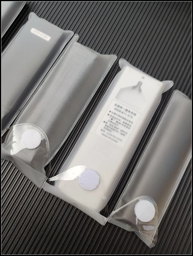 6x18cm/8x28cm Transparent Non-slip Air Condition Cover TV Remote Storage Bag Remote Control Case Remote Control Protctive Case