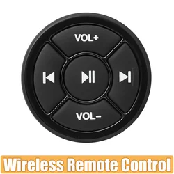 Music Player Steering Wheel Wireless Bluetooth-compatible Remote Control Media Button Multimedia for Android IOS Smartphone Kit