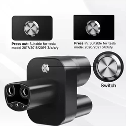 CCS2 to For Tesla Adapter Convertor 250Amper 1000V 250KW for Model 3/X/Y/S CCS COMBO 2 EV Charging Converter Adaptor