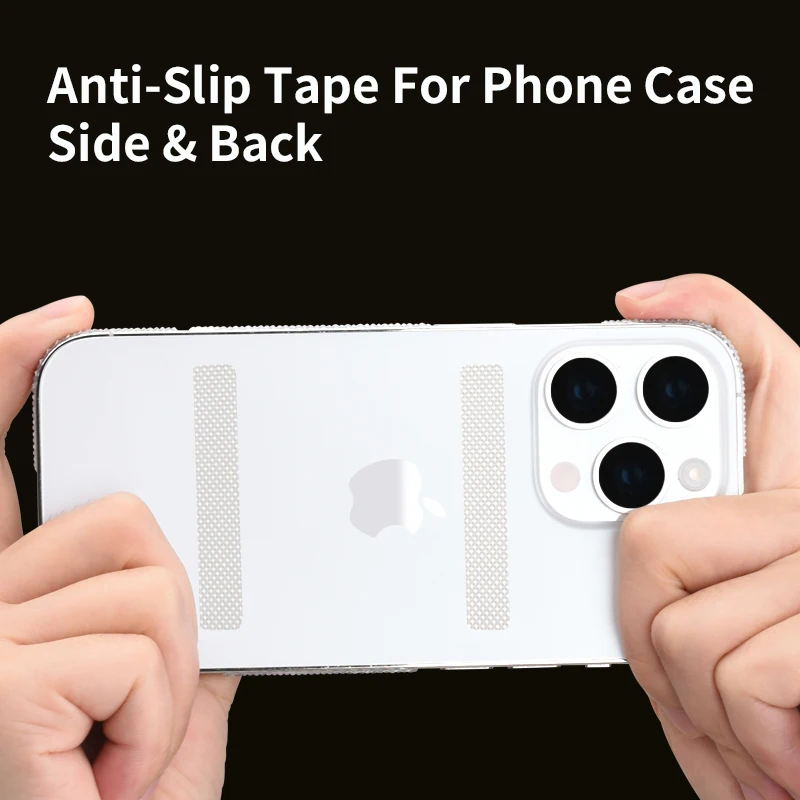 20pcs Mobile Phone Case Anti-Slip Stickers Transparent Tape Side Protection Waterproof Grip Universal Tablet Game Handle
