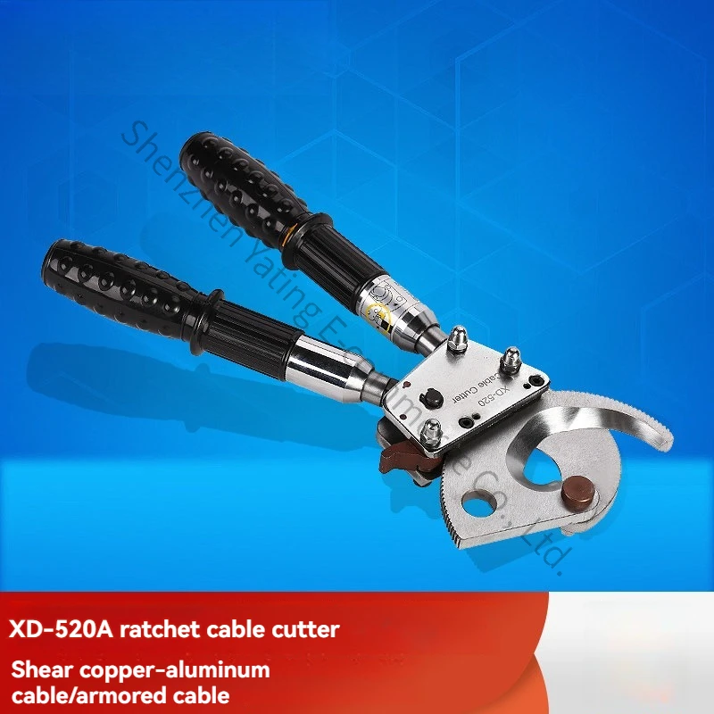 XD-520A Ratchet Cable Shears, Broken Wire Copper and Aluminum Steel Core Aluminum Stranded Wire Reinforcement Steel Wire Rope