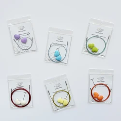 Lotus Yarns Interchangeable Swivel Nylon Cables Rope Matching Needle Tips Useful Needle Cords Weaving Tool Accessories