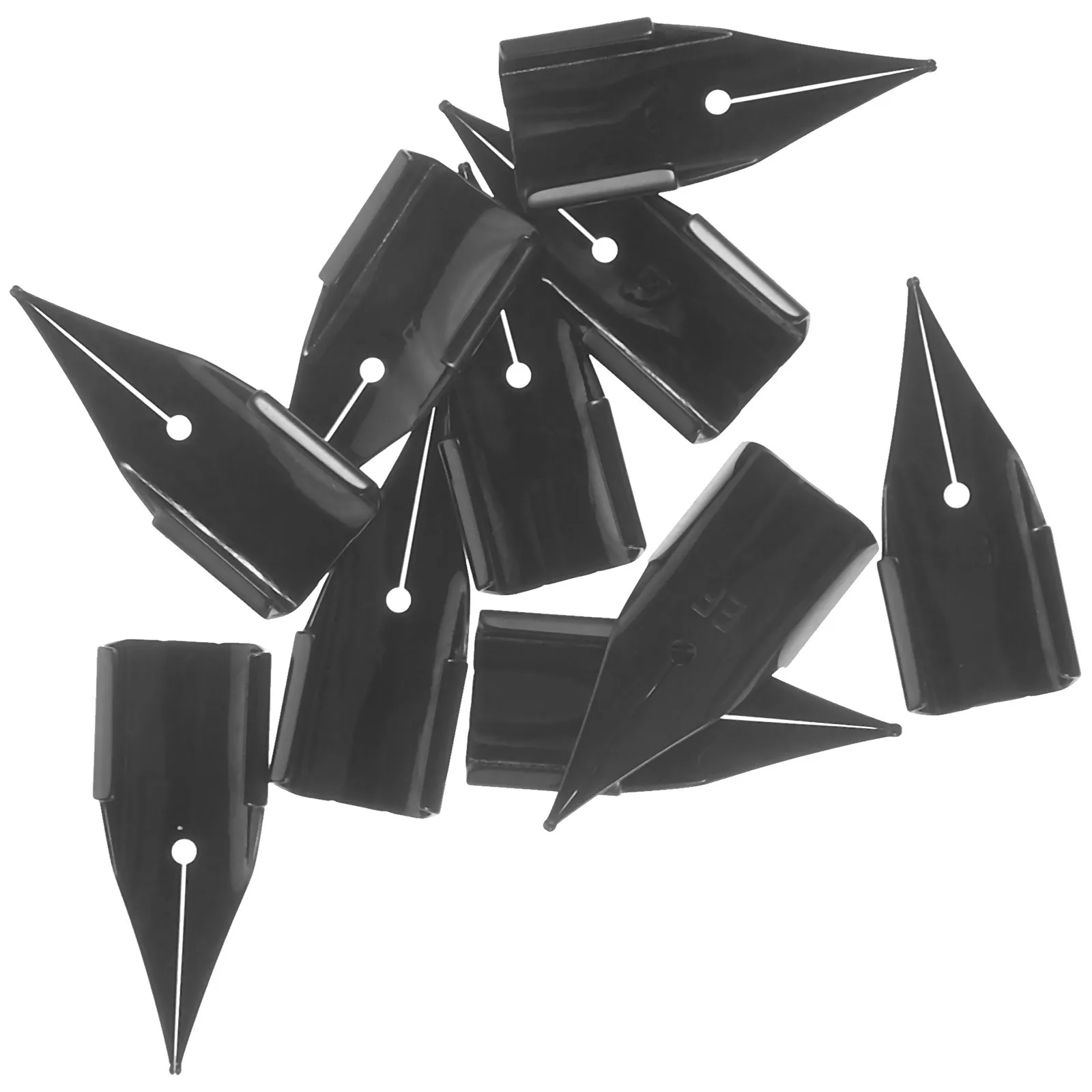 10Pcs Fine Point Fountain Pen Nibs Reliable Writing Performance Suitable for Calligraphy Practice and Office School Use