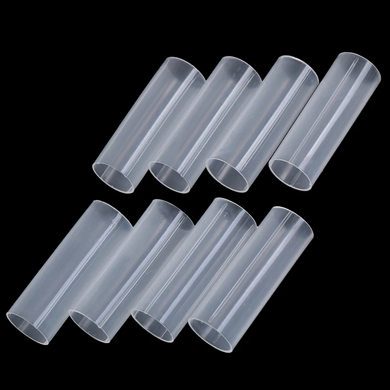 8Pcs 6cm plastic 18650 battery holder tube for flashlight torch lamp light