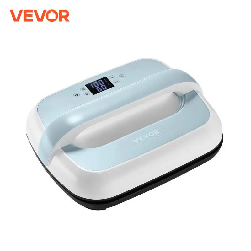 VEVOR Heat Press Machine 12 x 10 inches Portable Heat Press Dual-Tube Even HeatingHeat Transfer Machine Precise Temp Control