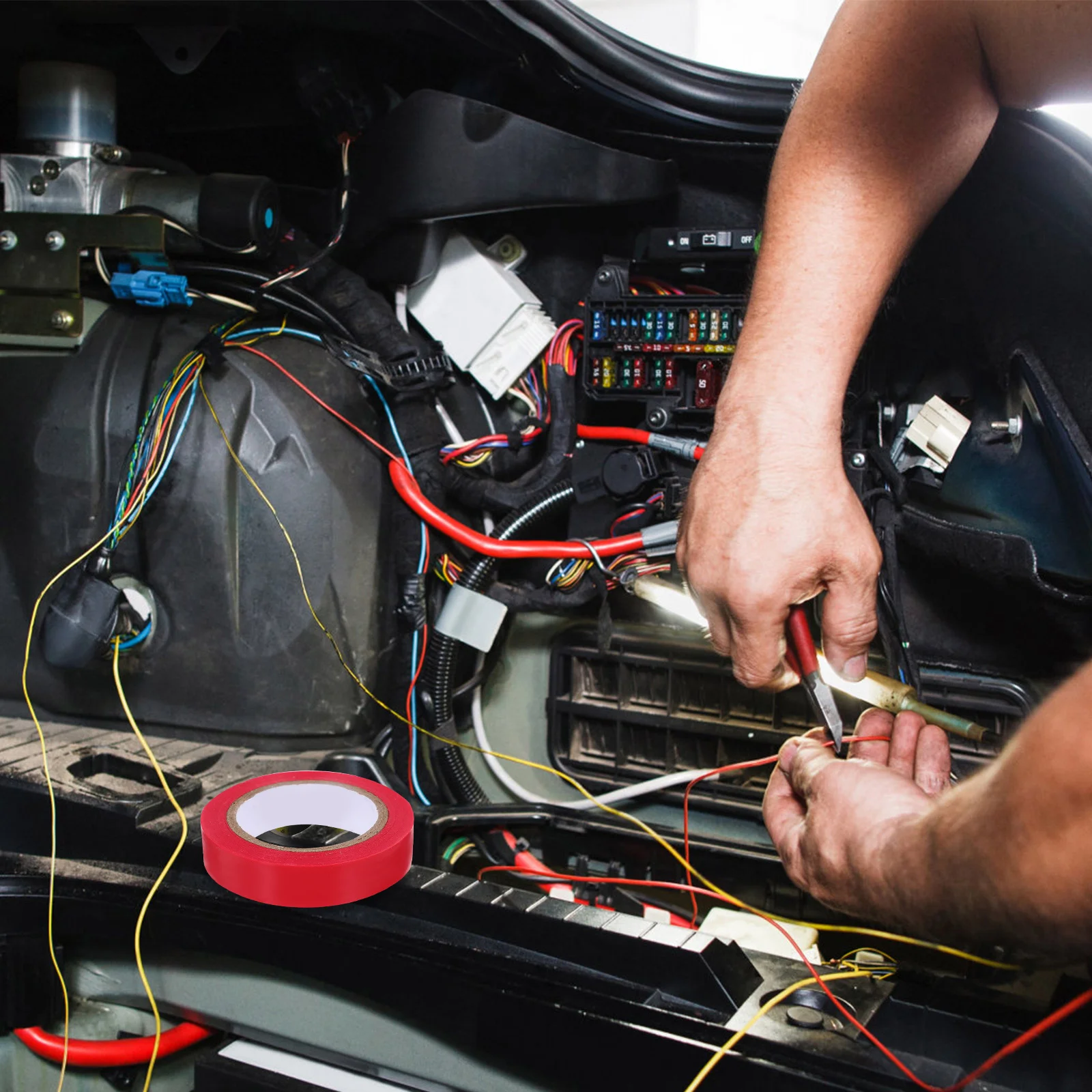 

10 Rolls Insulation 10M Colored Electrical Tapes Waterproof Flame Retardant Wiring Tape For Indoor Outdoor Auto Electrical Tape