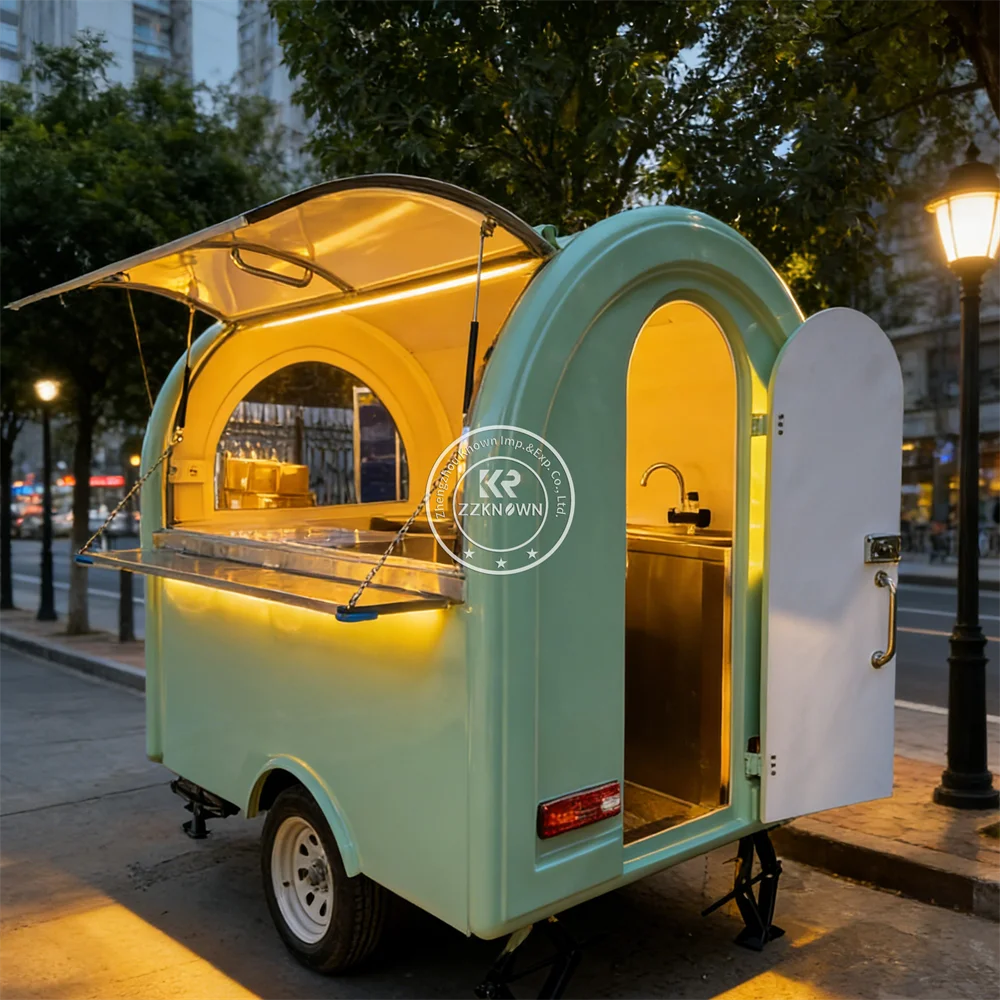 

Concession Mobile Snack Pizza Cart Street Portable Catering Trailer Street Pizza Food Truck Trailer Fully Equipped