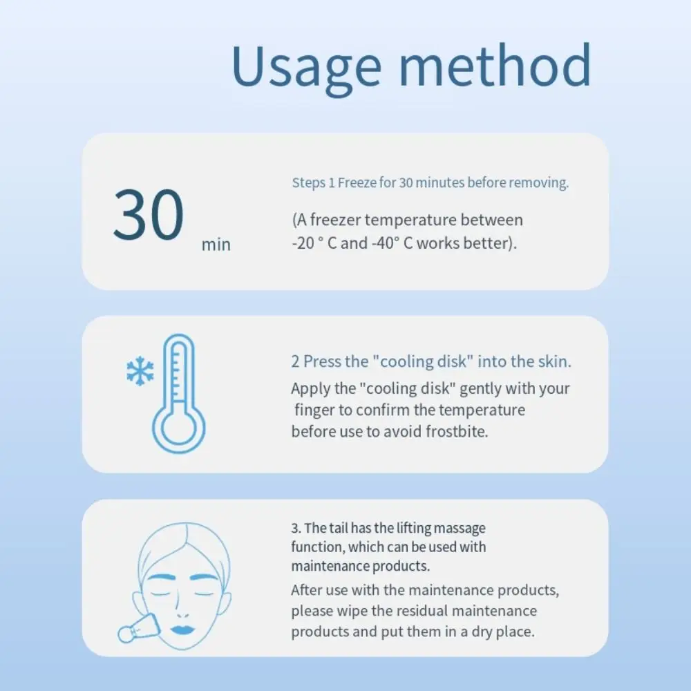 スキンケアツール,顔の冷却マッサージャー,美容デバイス,氷冷却器,筋肉器具,浮腫バッグの修理