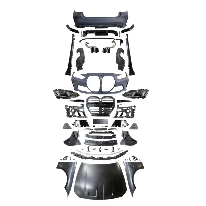 1:1 Replica G80 M3 Widebody Kit for 3 Series G20 G28, Front Rear Bumper, Hood, Fender & Side Skirt Conversion Accessories