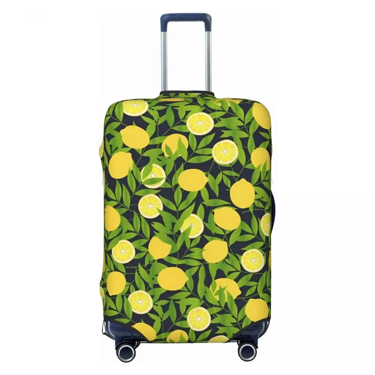 Lemon Pattern Suitcase Cover Green Summer Hawaii Business Flight Practical Luggage Accesories Protection Xmas Gift