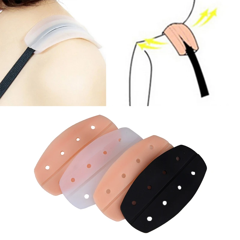 Soft Silicone Bra Strap Cushions Pain Relief Non slip Holder Shoulder Pads