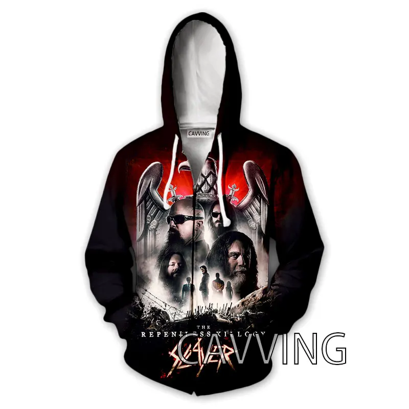 

SLAYER ROCK Cosplay Zipper Hoodies 3D Print Men Woman Zip Up Hooded Sweatshirts Hoody Oversized Tracksuit Man Coat