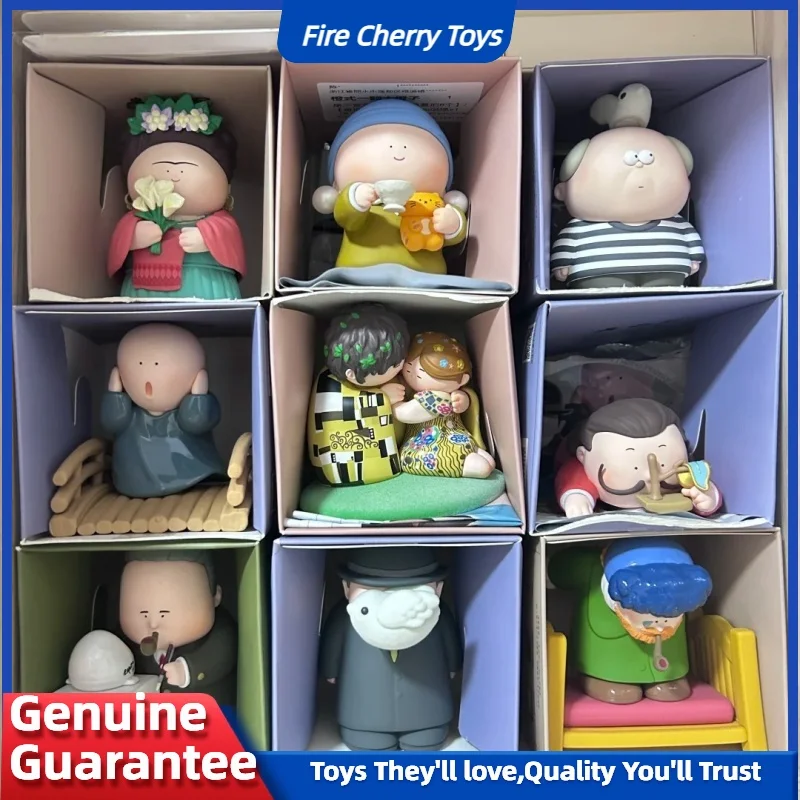 

Новая оригинальная слепая коробка серии Great Artist, мультяшный периферийный гаражный комплект, куклы, креативный настольный декоративный детский подарок