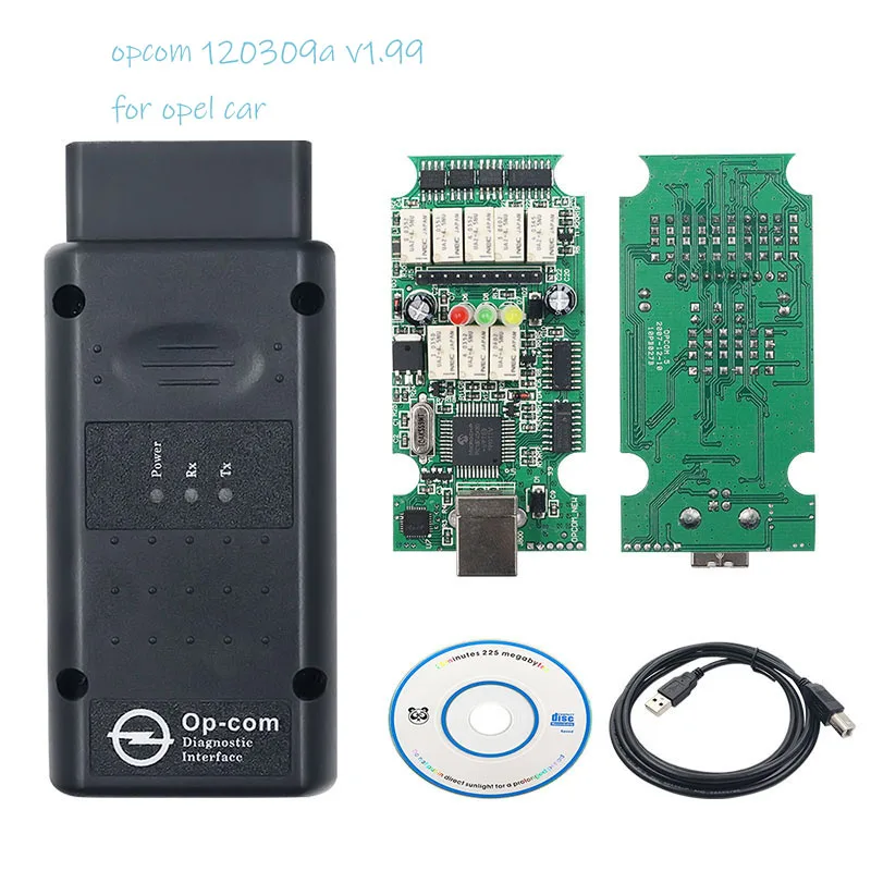 

OP-Com for Opel V1.99 PIC18F45K80 and FTDI Chip Diagnostic Tool Cars Interface Scanner