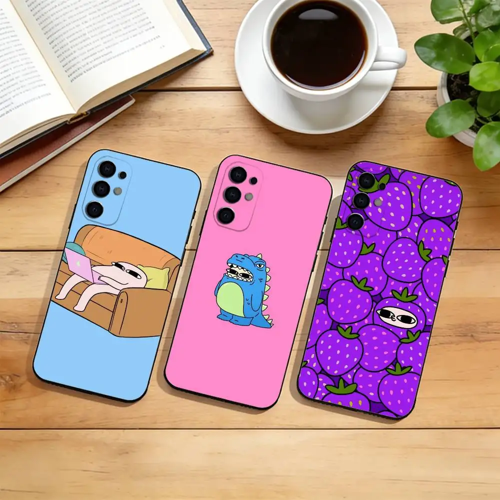 

Ketnipz Cartoon Leather Phone Case For Samsung S25,S24,S21,S22,S23,S30,Ultra,S20,Plus,Fe,Lite,Note,10,Black Cover