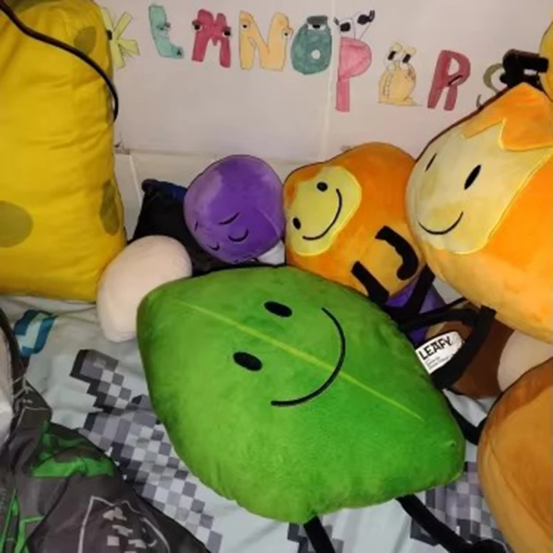 New BFDI Battle For Dream Island Plush Toy Stuffed Doll Soft Animal X Numbers Blintz Block Marker Pen Stapler French Fries Gifts