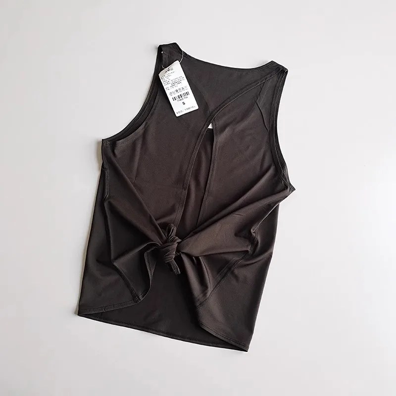 Ärmellose Sportshirts für Damen, Yoga-Oberteile, Fitness-Tops, lockere Sportshirts, Damen-T-Shirts für das Training, Tanktops. – Detail 16