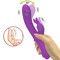 Mimic-consolador con forma de conejo para mujer, vibrador femenino potente para estimular el clítoris y el punto G, Juguetes sexuales para adultos, masturbador 18