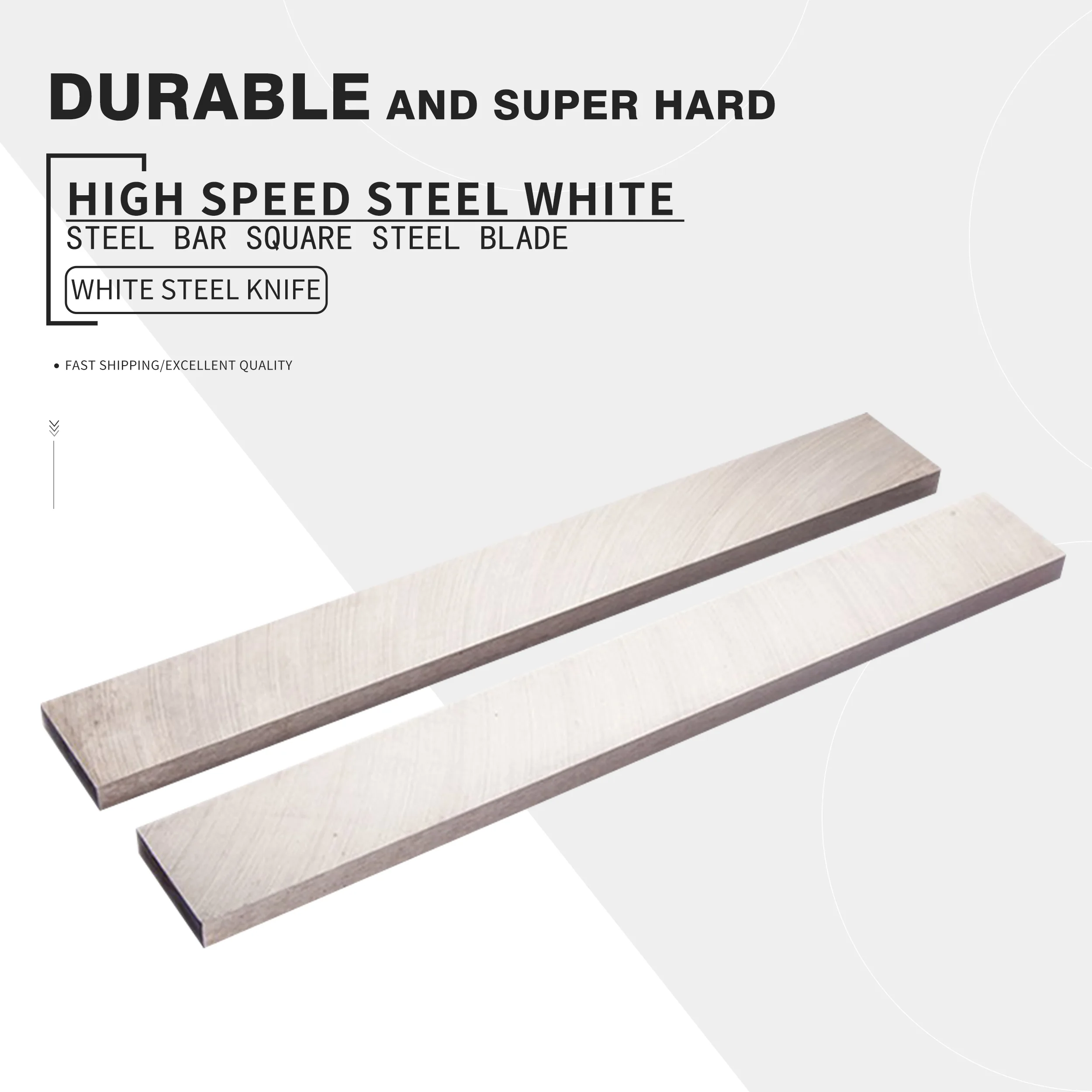 

HSS High Speed Steel Turning Tools White Steel Knife White Steel Bar Blade Length 200mm Square inserts CNC Lathe Machining tools