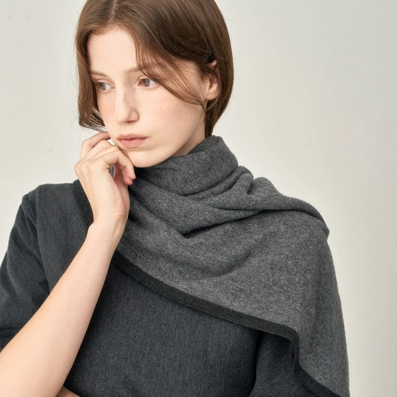 versatile-knitted-scarf-warmth-layering-style-british-style-winter-spring-autumn-pure-color-women's-youth-fashion-ac