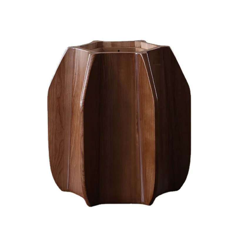 

Embedded, turntable, dining table, round, walnut color, new Chinese style